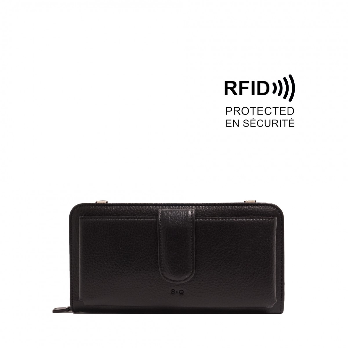 Dona Smartphone Wallet - Black Pebble 